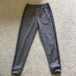 Grey kids adidas sweatpants